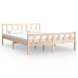 vidaXL Massivholzbett 150x200 cm