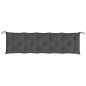 Gartenbank-Auflage Anthrazit 180x50x7 cm Oxford-Gewebe Gartenbank-Auflage Anthrazit 180x50x7 cm Oxford-Gewebe