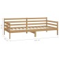 vidaXL Tagesbett Honigbraun Kiefer Massivholz 90x200 cm vidaXL Tagesbett Honigbraun Kiefer Massivholz 90x200 cm