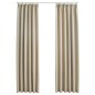 vidaXL Verdunkelungsvorhänge mit Haken 2 Stk. Beige 140x175cm vidaXL Verdunkelungsvorhänge mit Haken 2 Stk. Beige 140x175cm