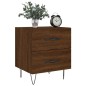 vidaXL Nachttisch Braune Eiche 40x35x47,5 cm Holzwerkstoff vidaXL Nachttisch Braune Eiche 40x35x47,5 cm Holzwerkstoff