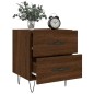 vidaXL Nachttisch Braune Eiche 40x35x47,5 cm Holzwerkstoff vidaXL Nachttisch Braune Eiche 40x35x47,5 cm Holzwerkstoff