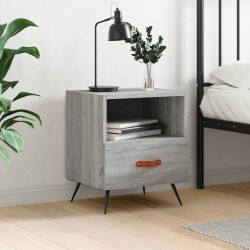 vidaXL Nachttisch Grau Sonoma 40x35x47,5 cm Holzwerkstoff