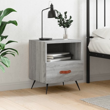 vidaXL Nachttisch Grau Sonoma 40x35x47,5 cm Holzwerkstoff