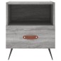 vidaXL Nachttisch Grau Sonoma 40x35x47,5 cm Holzwerkstoff vidaXL Nachttisch Grau Sonoma 40x35x47,5 cm Holzwerkstoff