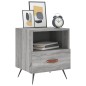 vidaXL Nachttisch Grau Sonoma 40x35x47,5 cm Holzwerkstoff vidaXL Nachttisch Grau Sonoma 40x35x47,5 cm Holzwerkstoff