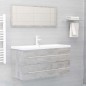 vidaXL Waschbeckenunterschrank Betongrau 100x38,5x48 cm Holzwerkstoff vidaXL Waschbeckenunterschrank Betongrau 100x38,5x48 cm Holzwerkstoff