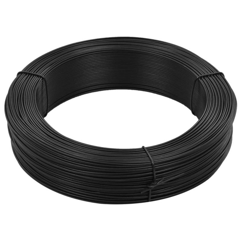 vidaXL Zaun-Bindedraht 250 m 2,3/3,8 mm Stahl Anthrazit vidaXL Zaun-Bindedraht 250 m 2,3/3,8 mm Stahl Anthrazit