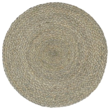 vidaXL Tischsets 6 Stk. Uni Grau 38 cm Rund Jute
