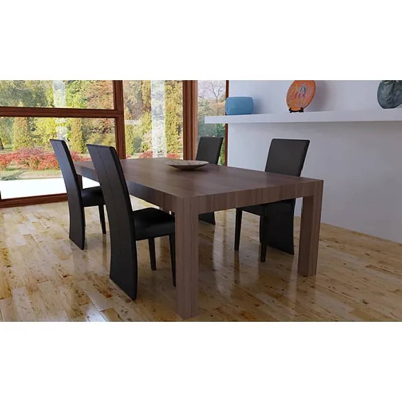 vidaXL Esszimmerstühle 4 Stk. Dunkelbraun Kunstleder vidaXL Esszimmerstühle 4 Stk. Dunkelbraun Kunstleder