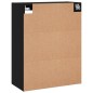 Wandschränke 2 Stk. Schwarz Holzwerkstoff Wandschränke 2 Stk. Schwarz Holzwerkstoff