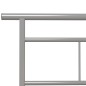 vidaXL Bettgestell Grau Metall 90x200 cm vidaXL Bettgestell Grau Metall 90x200 cm