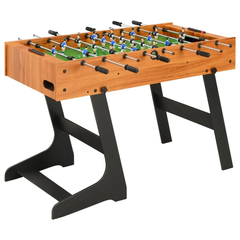 vidaXL Klappbarer Kickertisch 121 x 61 x 80 cm Hellbraun vidaXL Klappbarer Kickertisch 121 x 61 x 80 cm Hellbraun
