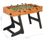vidaXL Klappbarer Kickertisch 121 x 61 x 80 cm Hellbraun vidaXL Klappbarer Kickertisch 121 x 61 x 80 cm Hellbraun