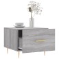 vidaXL Couchtisch Grau Sonoma 50x50x40 cm Holzwerkstoff vidaXL Couchtisch Grau Sonoma 50x50x40 cm Holzwerkstoff
