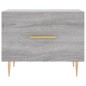 vidaXL Couchtisch Grau Sonoma 50x50x40 cm Holzwerkstoff vidaXL Couchtisch Grau Sonoma 50x50x40 cm Holzwerkstoff
