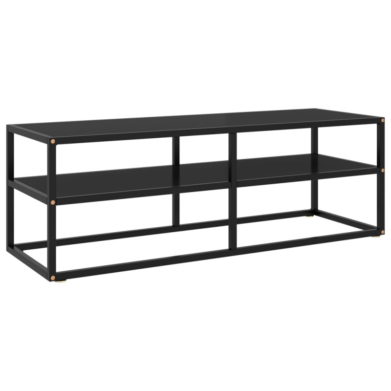 vidaXL TV-Schrank Schwarz mit Schwarzem Hartglas 120x40x40 cm vidaXL TV-Schrank Schwarz mit Schwarzem Hartglas 120x40x40 cm