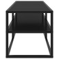 vidaXL TV-Schrank Schwarz mit Schwarzem Hartglas 120x40x40 cm vidaXL TV-Schrank Schwarz mit Schwarzem Hartglas 120x40x40 cm