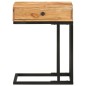 vidaXL Beistelltisch U-Form 45x30x61 cm Akazie Massivholz vidaXL Beistelltisch U-Form 45x30x61 cm Akazie Massivholz