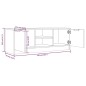 vidaXL TV-Schrank Schwarz 102x35x36,5 cm Holzwerkstoff vidaXL TV-Schrank Schwarz 102x35x36,5 cm Holzwerkstoff