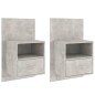 vidaXL Wand-Nachttische 2 Stk. Betongrau vidaXL Wand-Nachttische 2 Stk. Betongrau