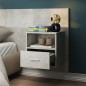 vidaXL Wand-Nachttische 2 Stk. Betongrau vidaXL Wand-Nachttische 2 Stk. Betongrau