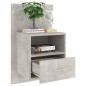 vidaXL Wand-Nachttische 2 Stk. Betongrau vidaXL Wand-Nachttische 2 Stk. Betongrau
