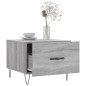 vidaXL Couchtisch Grau Sonoma 50x50x40 cm Holzwerkstoff vidaXL Couchtisch Grau Sonoma 50x50x40 cm Holzwerkstoff