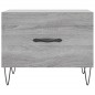 vidaXL Couchtisch Grau Sonoma 50x50x40 cm Holzwerkstoff vidaXL Couchtisch Grau Sonoma 50x50x40 cm Holzwerkstoff
