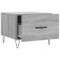 vidaXL Couchtisch Grau Sonoma 50x50x40 cm Holzwerkstoff vidaXL Couchtisch Grau Sonoma 50x50x40 cm Holzwerkstoff