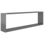 vidaXL Würfelregale 6 Stk. Hochglanz-Grau 100x15x30 cm Holzwerkstoff vidaXL Würfelregale 6 Stk. Hochglanz-Grau 100x15x30 cm Holzwerkstoff