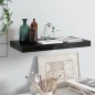 vidaXL Schwebendes Wandregal Hochglanz-Schwarz 50x23x3,8 cm MDF vidaXL Schwebendes Wandregal Hochglanz-Schwarz 50x23x3,8 cm MDF