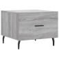 vidaXL Couchtisch Grau Sonoma 50x50x40 cm Holzwerkstoff vidaXL Couchtisch Grau Sonoma 50x50x40 cm Holzwerkstoff