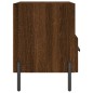 vidaXL Nachttisch Braune Eiche 40x35x47,5 cm Holzwerkstoff vidaXL Nachttisch Braune Eiche 40x35x47,5 cm Holzwerkstoff
