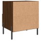 vidaXL Nachttisch Braune Eiche 40x35x47,5 cm Holzwerkstoff vidaXL Nachttisch Braune Eiche 40x35x47,5 cm Holzwerkstoff