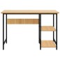 vidaXL Computertisch Schwarz und Eiche Hell 105x55x72 cm MDF und Metall vidaXL Computertisch Schwarz und Eiche Hell 105x55x72 cm MDF und Metall