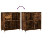 vidaXL Plattenschrank Räuchereiche 84,5x38x89 cm Holzwerkstoff vidaXL Plattenschrank Räuchereiche 84,5x38x89 cm Holzwerkstoff
