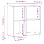 vidaXL Plattenschrank Räuchereiche 84,5x38x89 cm Holzwerkstoff vidaXL Plattenschrank Räuchereiche 84,5x38x89 cm Holzwerkstoff