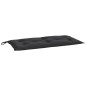 Gartenbank-Auflage Schwarz 100x50x7 cm Oxford-Gewebe Gartenbank-Auflage Schwarz 100x50x7 cm Oxford-Gewebe