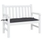 Gartenbank-Auflage Schwarz 100x50x7 cm Oxford-Gewebe Gartenbank-Auflage Schwarz 100x50x7 cm Oxford-Gewebe