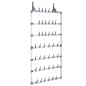 vidaXL Hängender Schuhe-Organizer Silbern 66x13x139 cm vidaXL Hängender Schuhe-Organizer Silbern 66x13x139 cm