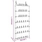 vidaXL Hängender Schuhe-Organizer Silbern 66x13x139 cm vidaXL Hängender Schuhe-Organizer Silbern 66x13x139 cm