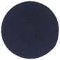 vidaXL Tischsets 6 Stk. Uni Marineblau 38 cm Rund Baumwolle vidaXL Tischsets 6 Stk. Uni Marineblau 38 cm Rund Baumwolle