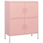 vidaXL Lagerschrank Rosa 80x35x101,5 cm Stahl vidaXL Lagerschrank Rosa 80x35x101,5 cm Stahl
