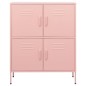 vidaXL Lagerschrank Rosa 80x35x101,5 cm Stahl vidaXL Lagerschrank Rosa 80x35x101,5 cm Stahl