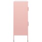 vidaXL Lagerschrank Rosa 80x35x101,5 cm Stahl vidaXL Lagerschrank Rosa 80x35x101,5 cm Stahl