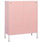 vidaXL Lagerschrank Rosa 80x35x101,5 cm Stahl vidaXL Lagerschrank Rosa 80x35x101,5 cm Stahl