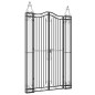 vidaXL Gartentor Schwarz 121x8x200 cm Schmiedeeisen vidaXL Gartentor Schwarz 121x8x200 cm Schmiedeeisen