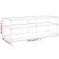 vidaXL TV-Schrank Schwarz mit Weißer Marmor-Optik Glas 120x40x40 cm vidaXL TV-Schrank Schwarz mit Weißer Marmor-Optik Glas 120x40x40 cm