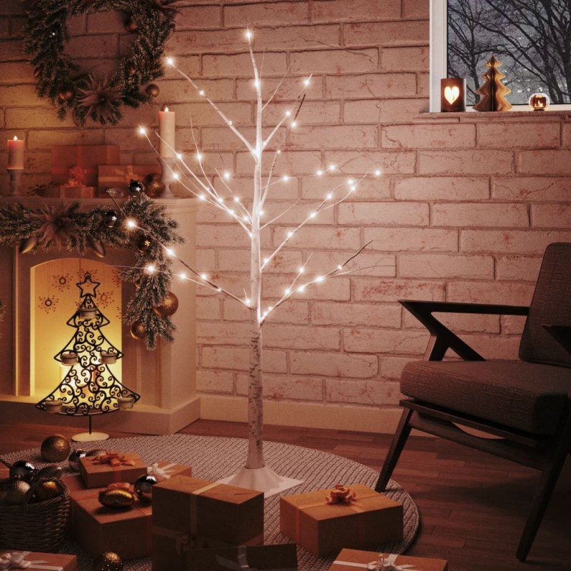 vidaXL LED-Birke Warmweiß 48 LEDs 120 cm vidaXL LED-Birke Warmweiß 48 LEDs 120 cm